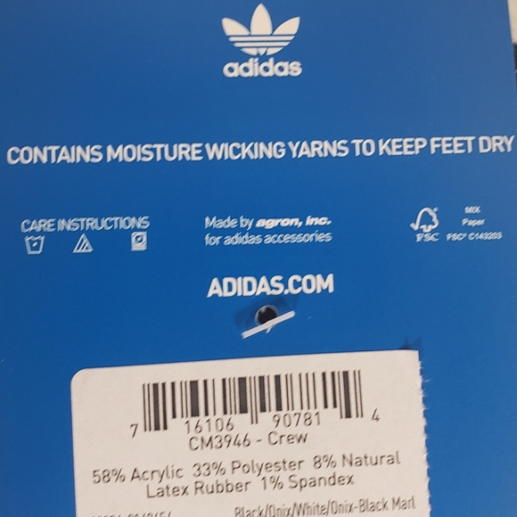 NWT Men's Adidas Forum Repeat Crew Socks - Picture 6 of 6